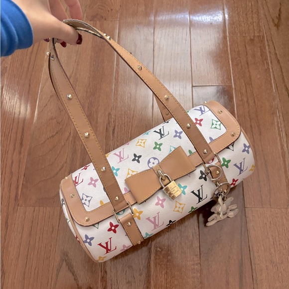 Louis Vuitton leather rainbow monogram barrel bag - Picture 1 of 5